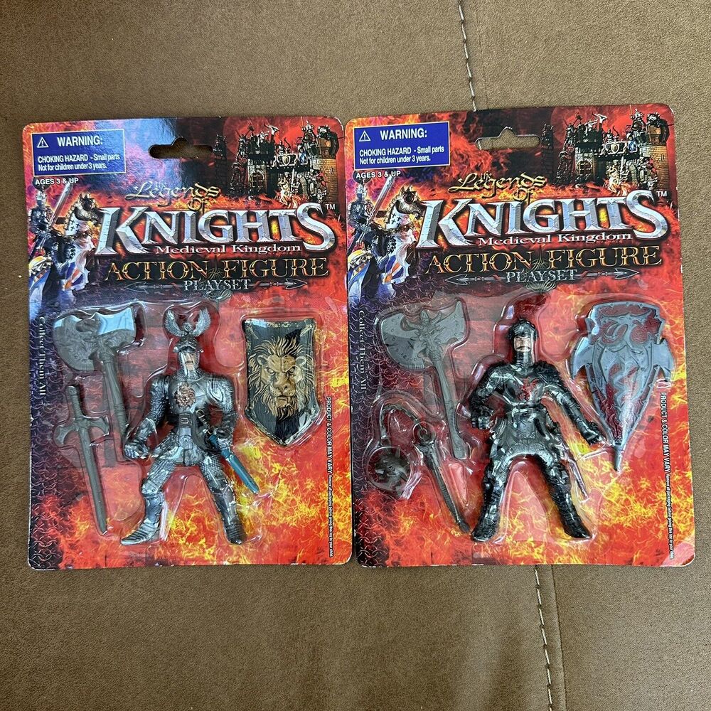 The Legends of Knights Medieval Kingdom Action Figure Playset Lion & Dragon Toys